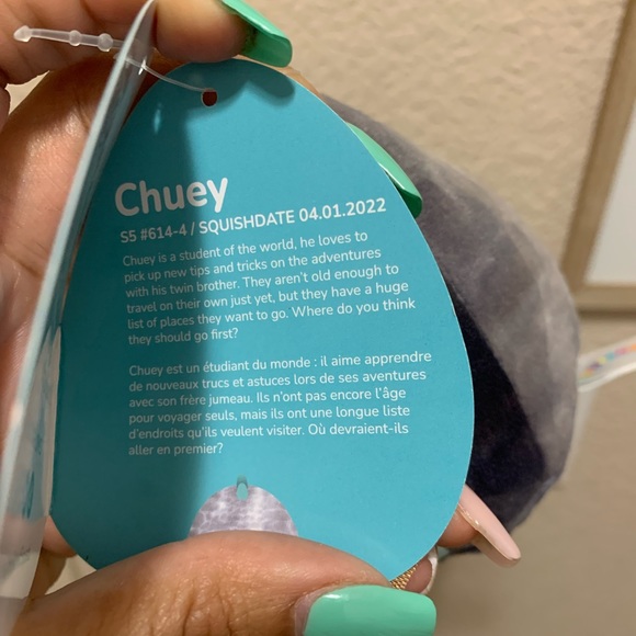 Chuey the Dinosaur 5” Squishmallow - Picture 4 of 4